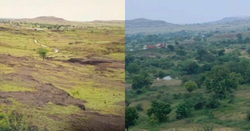 Maharashtra Government Officer Inspires 50,000 people to turn barren land Green again!